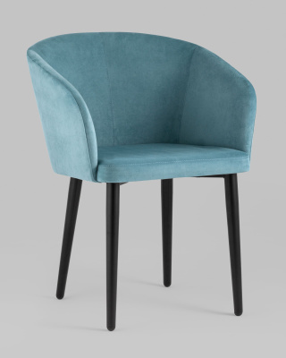 Кресло Ральф велюр пыльно-голубой. Фото