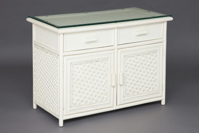 Комод Andrea (2 ящика)  TCH White (белый). Фото №2