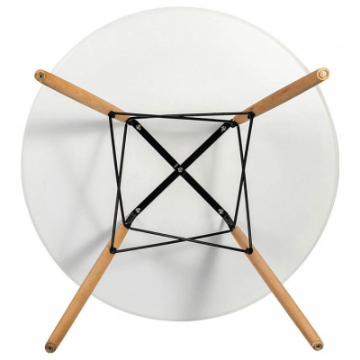 Стол Бари 1000*1000*740 круглый Белый фото Стол Бари 1000*1000*740 круглый Белый. Фото №2