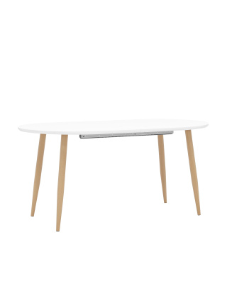 Стол обеденный Берген раскладной 160-190-220*90 белый фото Стол обеденный Берген раскладной 160-190-220*90 белый. Фото №2