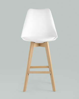 Стул барный FRANKFURT белый фото Стул барный FRANKFURT белый. Фото