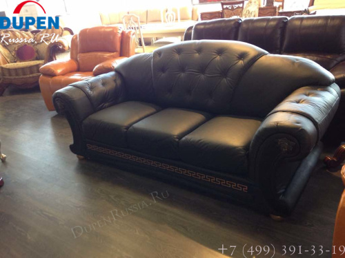 Диван Versace 3-х местный черный. Фото №16