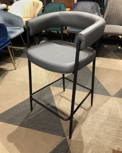 Стул полубарный  Манчестер темно-серый. Фото №10