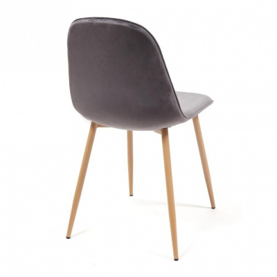 Стул  STORM (mod. 807) металл/вельвет, 46 х 53 х 87 х 49 см, серый/бук, G062-40 (поставляется по 4 шт). Фото №2