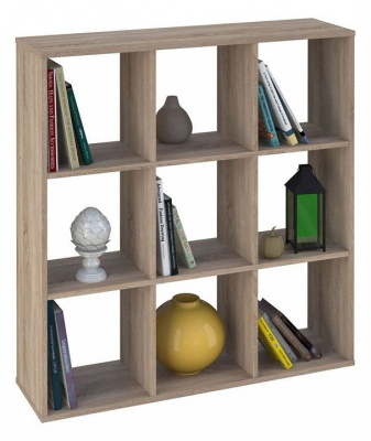 Стеллаж Polini Home Smart, древесина коричневая светлая дуб. Фото №4