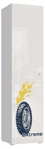 Шкаф для белья Квадро STL.322.01 W,белый. Фото №1