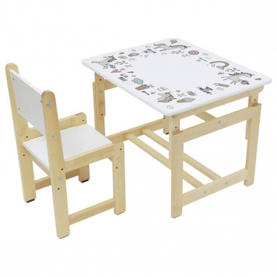 Набор учебный Polini kids Eco 400 SM, белый. Фото