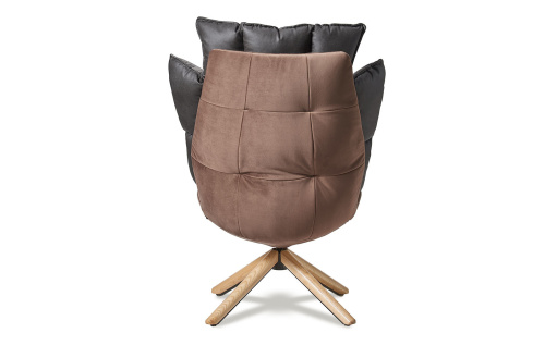 Кресло HUSK DC-1565C коричневое. Фото №8