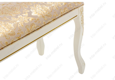 Стул деревянный Валентино патина золото / бежевый фото Стул деревянный Валентино патина золото / бежевый. Фото №5