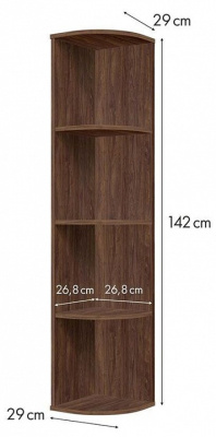 Стеллаж Polini Home Smart, коричневый фото Стеллаж Polini Home Smart, коричневый. Фото №5