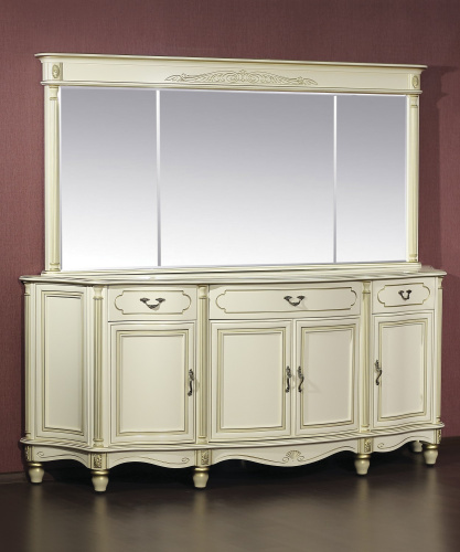Зеркало Палермо 18 + Комод 4-х дверный Палермо 87 фото Зеркало Палермо 18 + Комод 4-х дверный Палермо 87. Фото №1