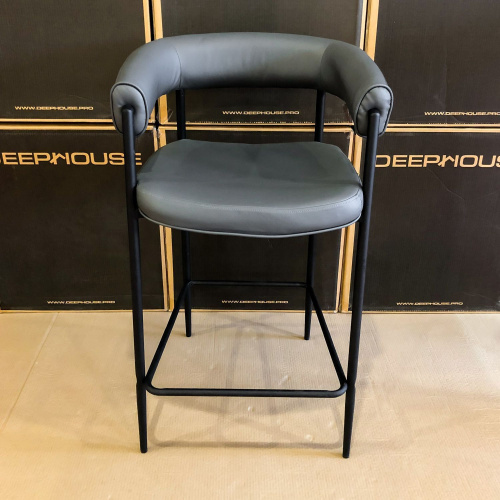 Стул полубарный  Манчестер темно-серый. Фото №5