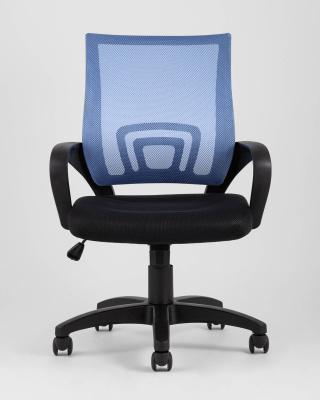 Кресло офисное TopChairs Simple голубое фото Кресло офисное TopChairs Simple голубое. Фото №4