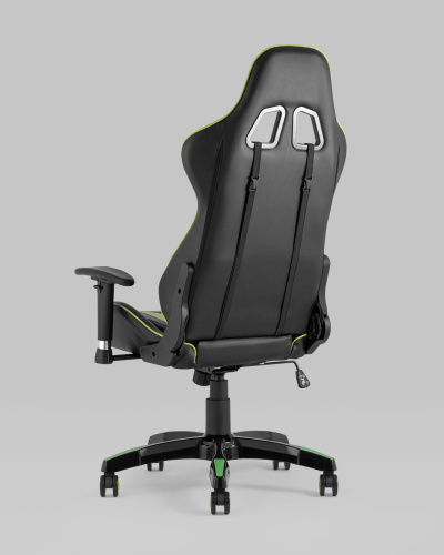 Кресло игровое TopChairs Corvette зеленое фото Кресло игровое TopChairs Corvette зеленое. Фото №7