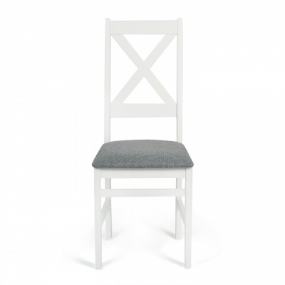 Стул CROSSMAN Многослойная фанера, 100*41*40, white, ткань серая (16/1) (поставляется по 2 шт). Фото