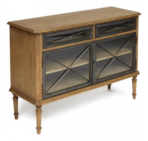 Буфет Secret De Maison AURORA ( mod. BUF 18-15 ) красное дерево/металл, 117х40х85см, античный дуб. Фото №1