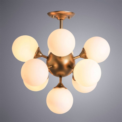 Люстра на штанге Arte Lamp Fobos A2704PL-9SG. Фото №2