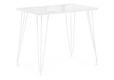 Стол стеклянный Хумфри белый. Фото №2