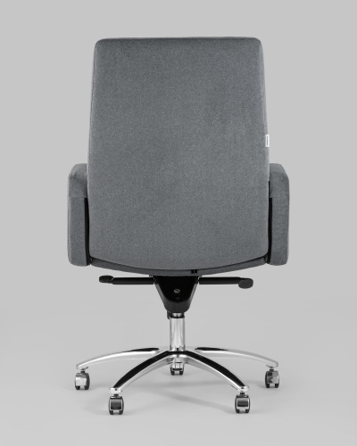 Кресло руководителя Лансет микровелюр темно-серый. Фото №6