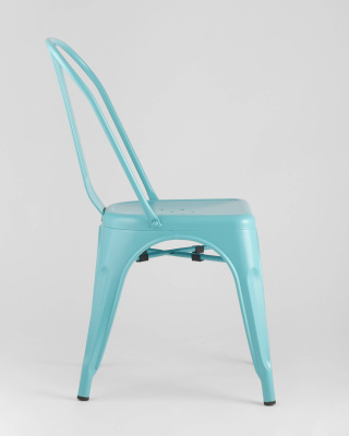 Стул TOLIX голубой матовый. Фото