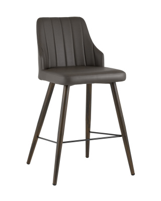 Стул полубарный Коналл экокожа таупе. Фото
