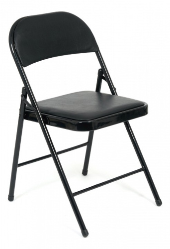 Стул складной Secret De Maison FOLDER  (mod. 032) каркас: металл, сиденье/спинка: экокожа, 41*51*76см, черный (поставляется по 6 шт). Фото №1