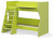 Кровать двухъярусная Р434 Капризун 3, зеленый. Фото №4
