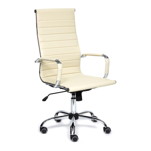 Кресло офисное TetChair Urban (Искусств. бежевая кожа). Фото №1