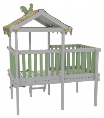 Комплекс игровой ДК6Б, бирюзовый, серый. Фото №4