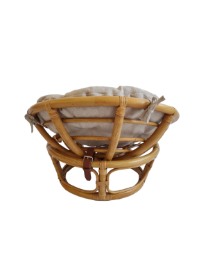 Кресло папасан - мини 23/01Е с подушкой, цвет: мёд фото Кресло папасан - мини 23/01Е с подушкой, цвет: мёд. Фото №4