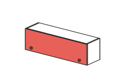 Шкаф навесной с открыванием фасада вверх Силуэт. Фото №2