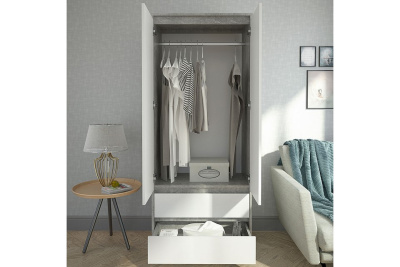 Шкаф платяной Биллунд,белый. Фото №5