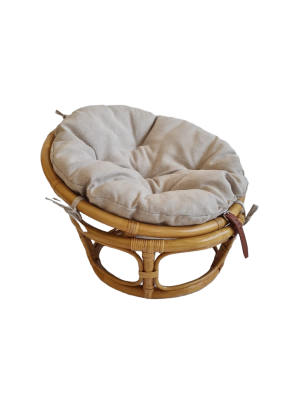 Кресло папасан - мини 23/01Е с подушкой, цвет: мёд фото Кресло папасан - мини 23/01Е с подушкой, цвет: мёд. Фото №3