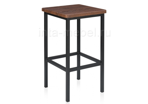 Барный стул Лофт филадельфия коньяк / черный матовый. Фото №1