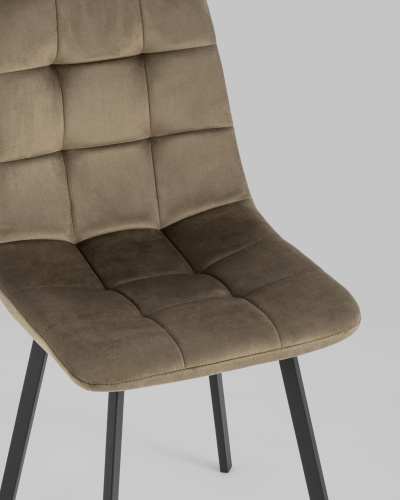 Стул Chilly велюр коричневый. Фото №9