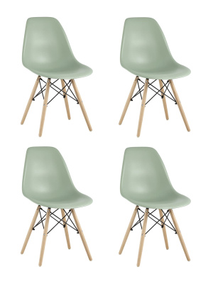 Стул DSW серо-зеленый x4 фото Стул DSW серо-зеленый x4. Фото №2