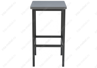 Барный стул Лофт темно-серый / черный матовый. Фото №2