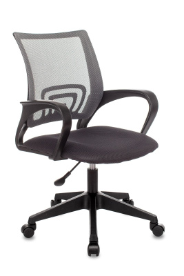 Кресло офисное TopChairs ST-Basic сетка/ткань серый фото Кресло офисное TopChairs ST-Basic сетка/ткань серый. Фото №3