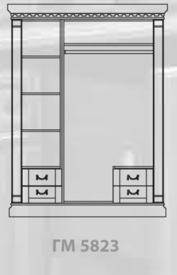 Шкаф для одежды Ривьера ГМ 5823. Фото №2