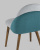 Стул HELGA светло-серый/бирюзовый 2 шт. фото Стул HELGA светло-серый/бирюзовый 2 шт.. Фото №8