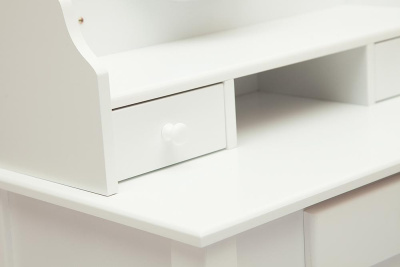 Туалетный столик с пуфом NY-V3024 Белый. Фото №2