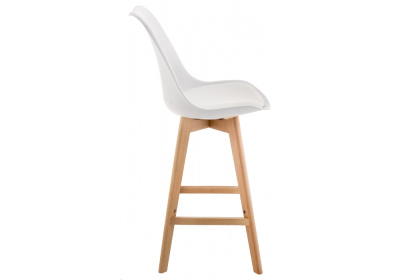 Барный стул Burbon белый. Фото №4