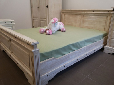 Кровать 2-сп. Викинг 01 (160) (браширование). Фото №2