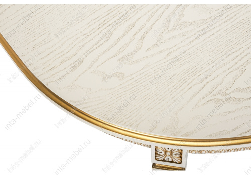 Стол деревянный Aviano молочный с патиной. Фото №4