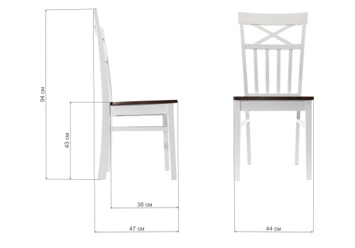 Стул деревянный Provans dirty oak фото Стул деревянный Provans dirty oak. Фото №2
