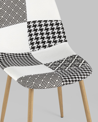 Стул Валенсия пэчворк черно-белый. Фото №9