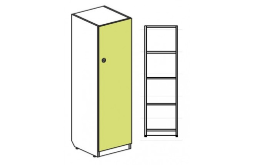 Шкаф для формирования второго этажа однодверный малый Силуэт. Фото №1