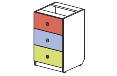 Комод три ящика Силуэт. Фото №2