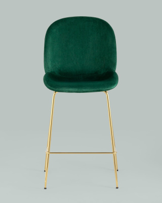 Стул полубарный Beetle со спинкой изумрудный. Фото №5