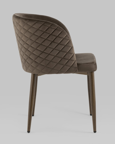 Стул Оскар велюр коричневый. Фото №4